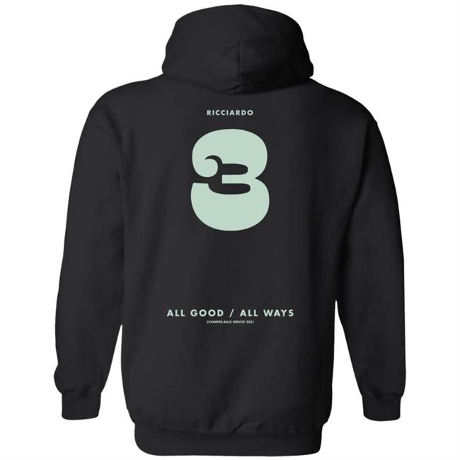 Daniel Ricciardo Merch Ric3 All Good All Ways Long Sleeve Shirt Daniel Ricciardo Merch Ric3 All Good All Ways Long Sleeve Shirt