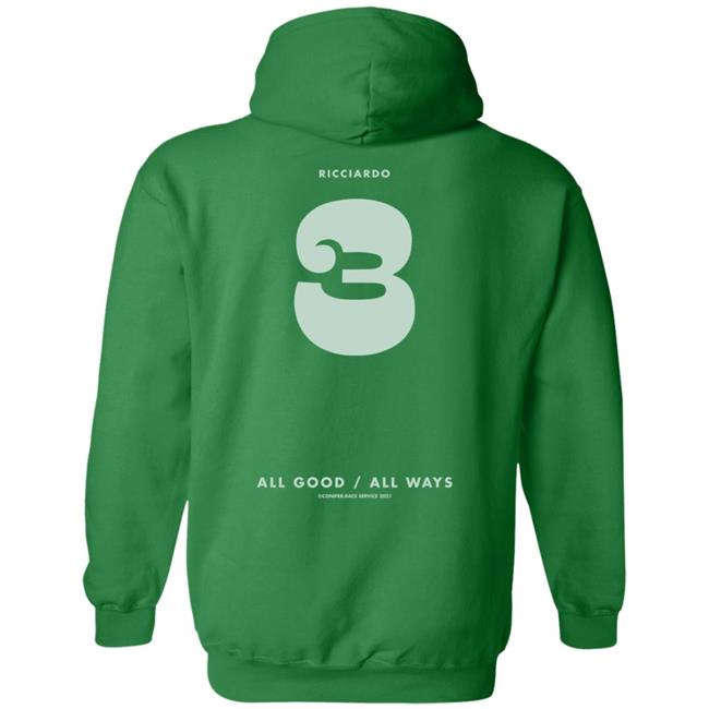 Daniel Ricciardo Merch Ric3 All Good All Ways Long Sleeve Shirt Daniel Ricciardo Merch Ric3 All Good All Ways Long Sleeve Shirt