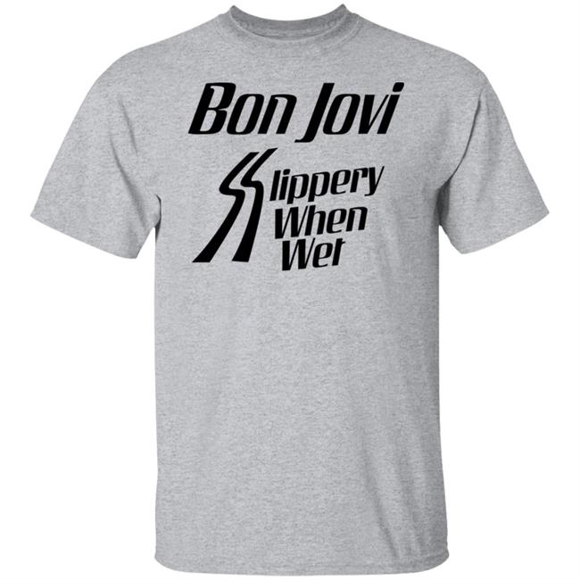 Bon Jovi Slippery When Wet Shirt Shop the Bon Jovi Official Merch Online Store Bon Jovi Slippery When Wet Shirt Bon Jovi Official Merch Online Store