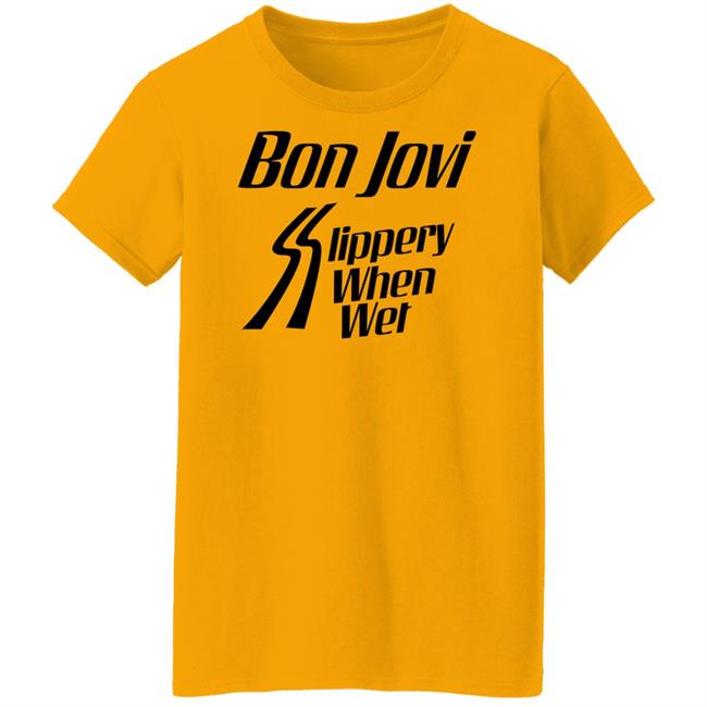 Bon Jovi Slippery When Wet Shirt Shop the Bon Jovi Official Merch Online Store Bon Jovi Slippery When Wet Shirt Bon Jovi Official Merch Online Store