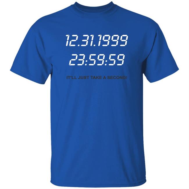 Clothedmode Moschino Y2k 12.31.1999 It'll Just Take A Second Shirt