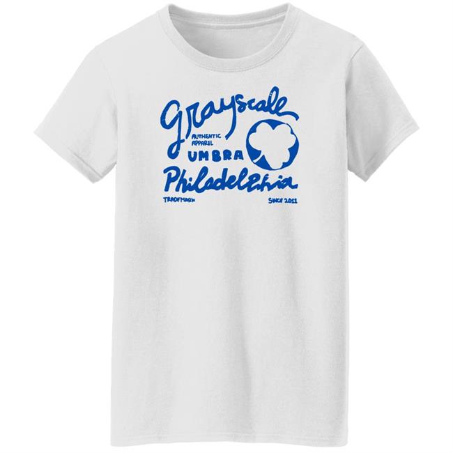 Grayscale Umbra Philadelphia Trademark Since 2011 Grayscale Merch Tow Yard Tee Shirt