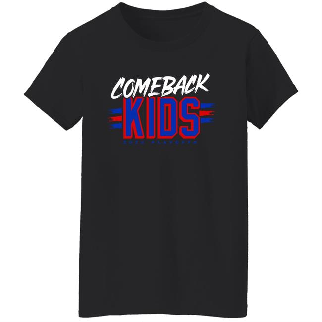 We Bleed Blue NYC Merch Store Comeback Kids 2022 Playoffs Shirt