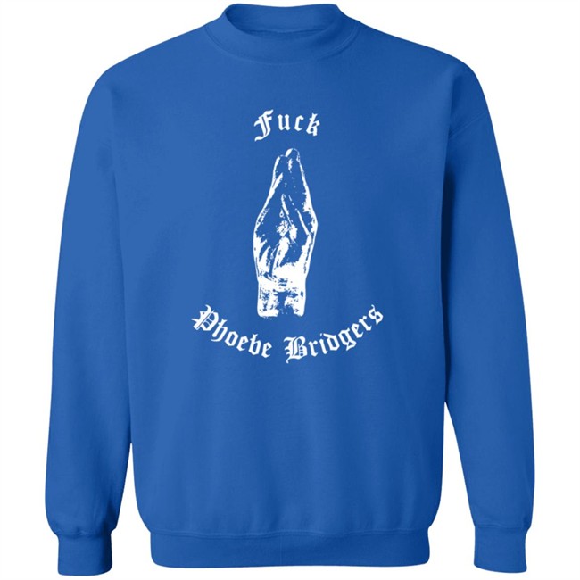 Phoebe Bridgers Merch Fuck Crewneck Black Sweatshirt Phoebe Bridgers Merch Fuck Crewneck Black Sweatshirt