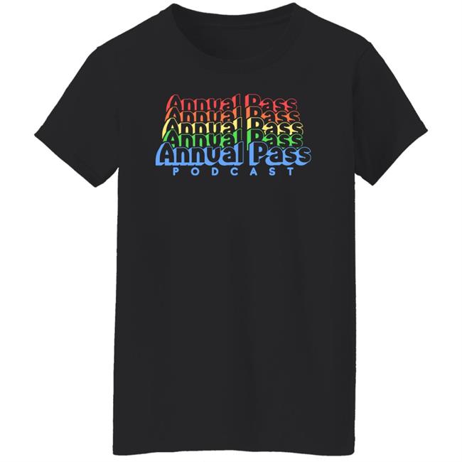 Rooster Teeth Merch Annual Pass Pride Stack Shirt Dave Cobb Annual Pass Jack Pattillo Geoff Ramsey