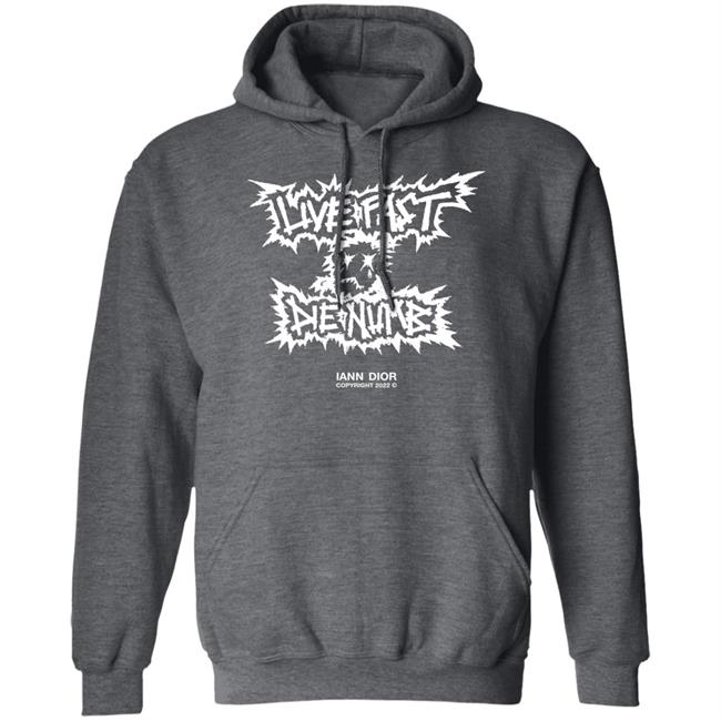 Live Fast Die Numb Vintage Shirt Iann Dior Merch