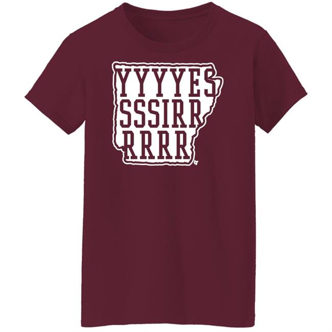 Hit That Line AR Coach Sam Pittman Breakingt Merch Yessir Ark Shirt