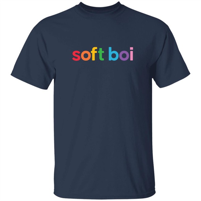 Soft Boi Merch Rainbow Text Crewneck Sweatshirt Soft Boi Merch Rainbow Text Crewneck Sweatshirt