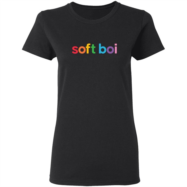 Soft Boi Merch Rainbow Text Crewneck Sweatshirt Soft Boi Merch Rainbow Text Crewneck Sweatshirt