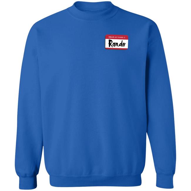 Popcorned Planet Hello My Name Is Rando T Shirt Popcorned Planet Merch