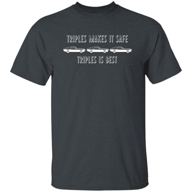 Ityslkids Triples Makes It Safe Triples Is Best Shirt