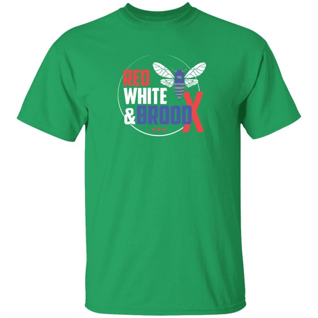 Cincyshirts Red White And Brood X T Shirt Cincyshirts Red White And Brood X T Shirt