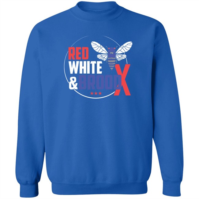 Cincyshirts Red White And Brood X T Shirt Cincyshirts Red White And Brood X T Shirt