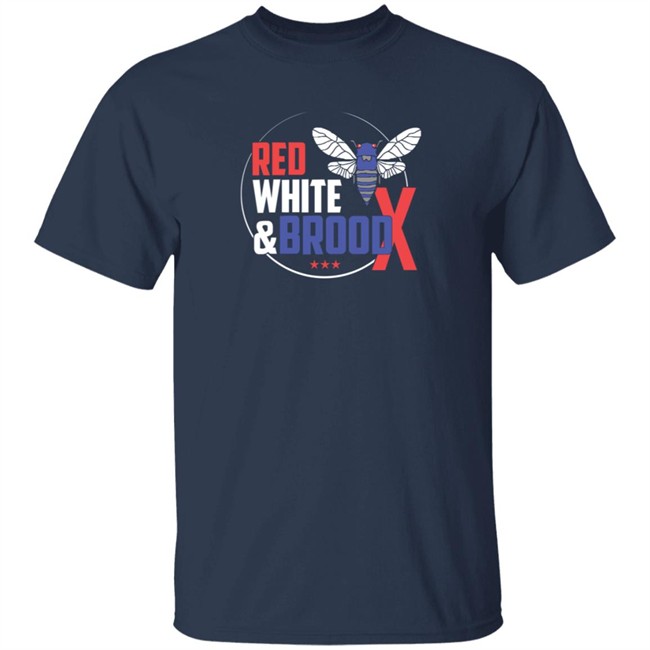 Cincyshirts Red White And Brood X T Shirt Cincyshirts Red White And Brood X T Shirt