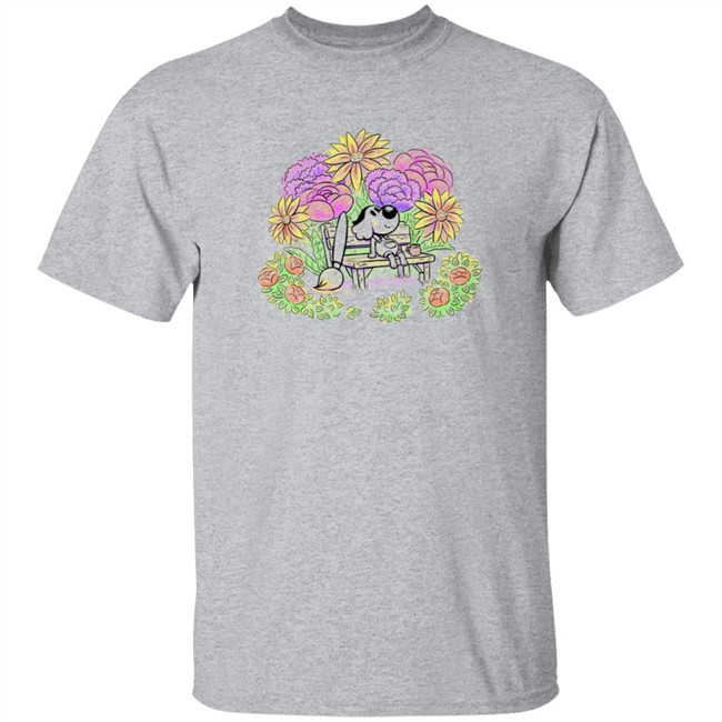 The Yetee Mart Shop Oatmeal Dog On The Bench Shirt The Yetee Mart Shop Oatmeal Dog On The Bench Shirt