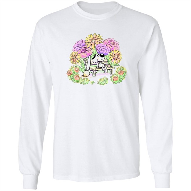 The Yetee Mart Shop Oatmeal Dog On The Bench Shirt The Yetee Mart Shop Oatmeal Dog On The Bench Shirt