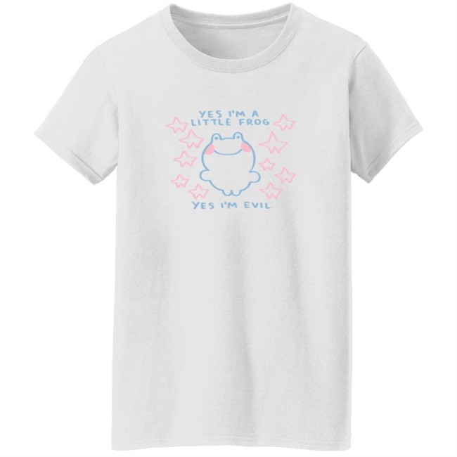 Yes I'm A Little Frog, Yes I'm Evil Shirt Yes I'm A Little Frog, Yes I'm Evil Shirt