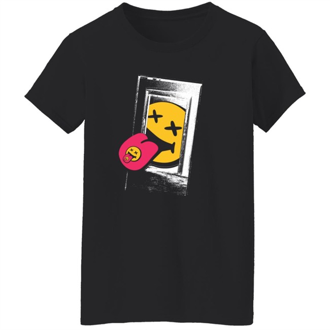 Louis Tomlinson Merch Store Black Summer Smiley Door Shirt Louis Tomlinson Merch Store Black Summer Smiley Door Shirt