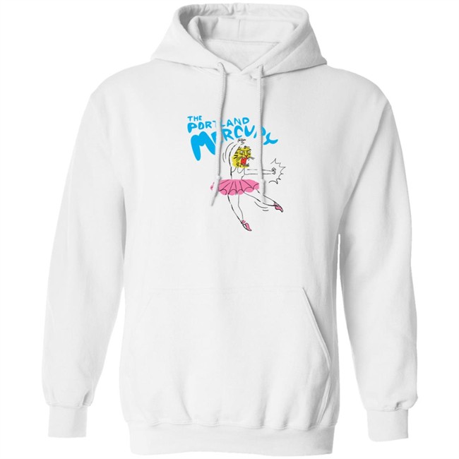The Portland Mercury Ballerina White T Shirt The Portland Mercury Ballerina White T Shirt