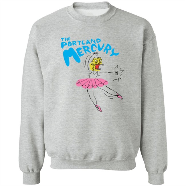 The Portland Mercury Ballerina White T Shirt The Portland Mercury Ballerina White T Shirt