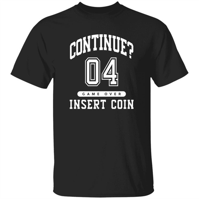 Gamestop No More Heroes 3 Shirt Continue 04 Game Over Insert Coin Shirts