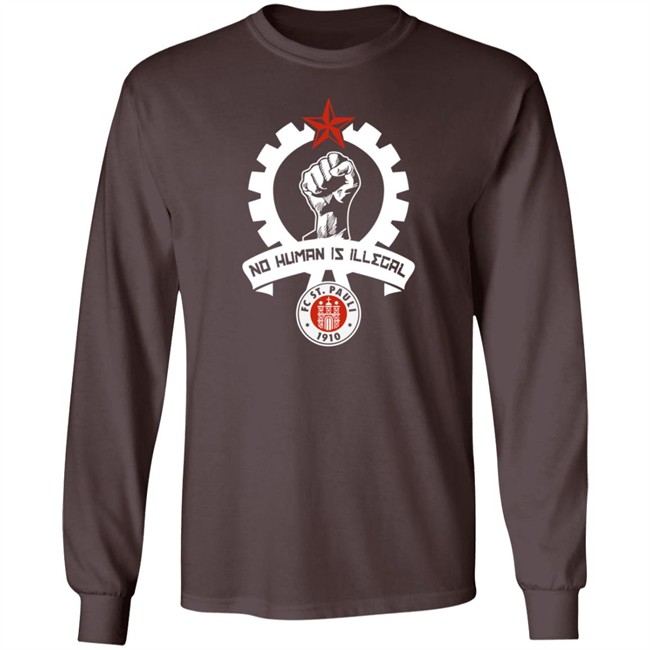 St Pauli T Shirt St Fc Is No Human Is Illegal 1910 Shirt St Pauli T Shirt St Fc Is No Human Is Illegal 1910 Shirt