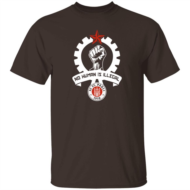 St Pauli T Shirt St Fc Is No Human Is Illegal 1910 Shirt St Pauli T Shirt St Fc Is No Human Is Illegal 1910 Shirt
