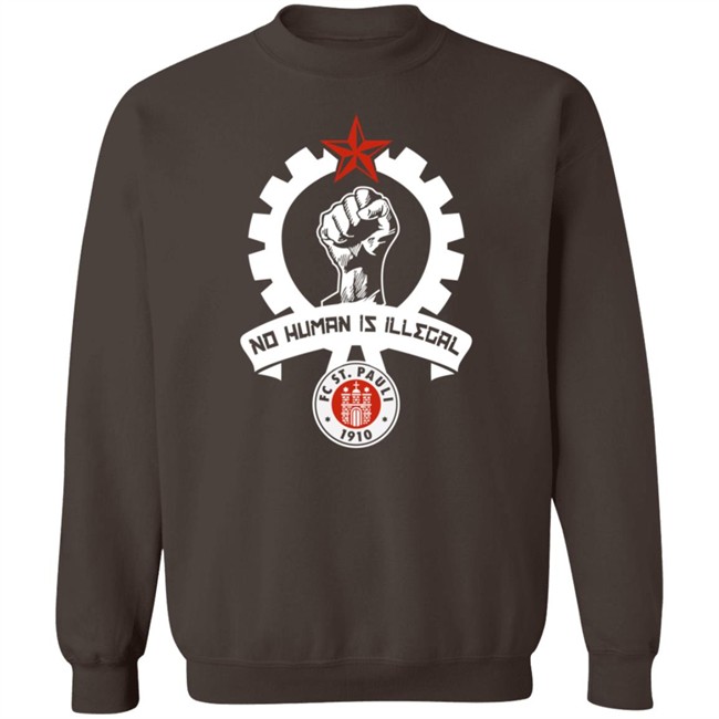 St Pauli T Shirt St Fc Is No Human Is Illegal 1910 Shirt St Pauli T Shirt St Fc Is No Human Is Illegal 1910 Shirt