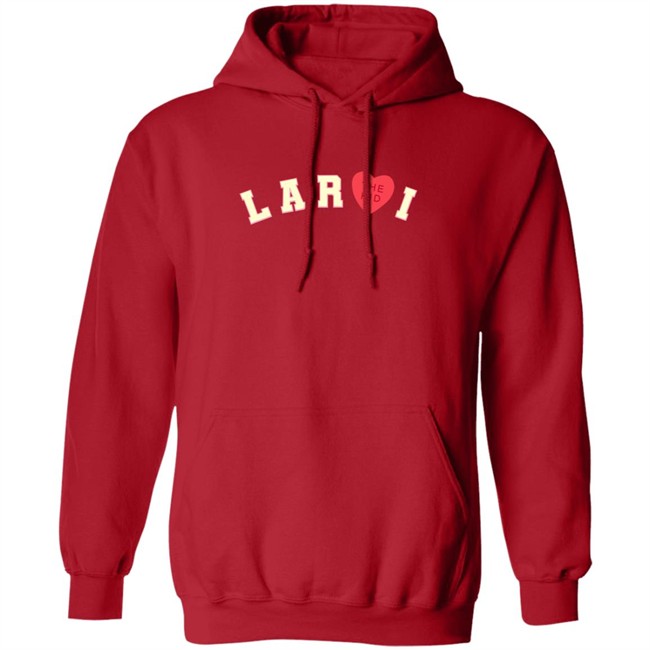 Danh - The Kid Laroi Merch Laroi Heart Hoodie Red