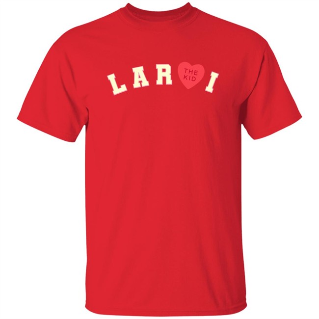 The Kid Laroi Merch Laroi Heart Hoodie Red Danh - The Kid Laroi Merch Laroi Heart Hoodie Red