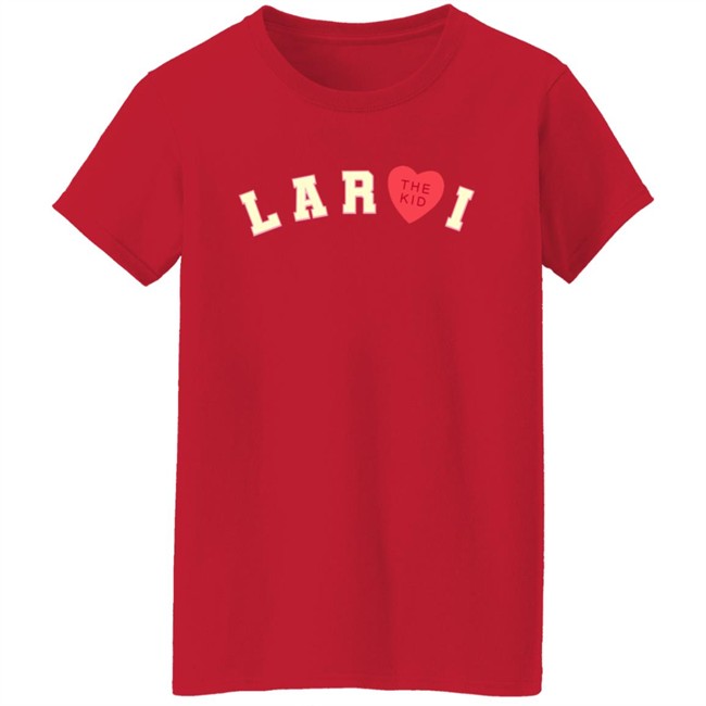 The Kid Laroi Merch Laroi Heart Hoodie Red Danh - The Kid Laroi Merch Laroi Heart Hoodie Red