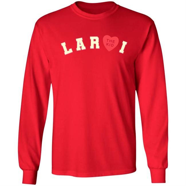 The Kid Laroi Merch Laroi Heart Hoodie Red Danh - The Kid Laroi Merch Laroi Heart Hoodie Red