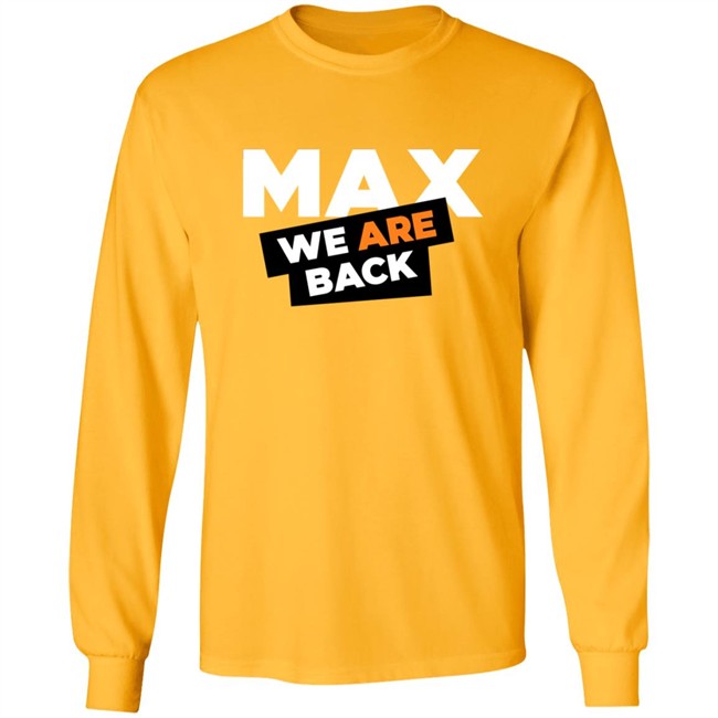 Max Verstappen Merch Max Verstappen 33 We Are Back Shirt Phong - Max Verstappen Merch Max Verstappen 33 We Are Back Shirt