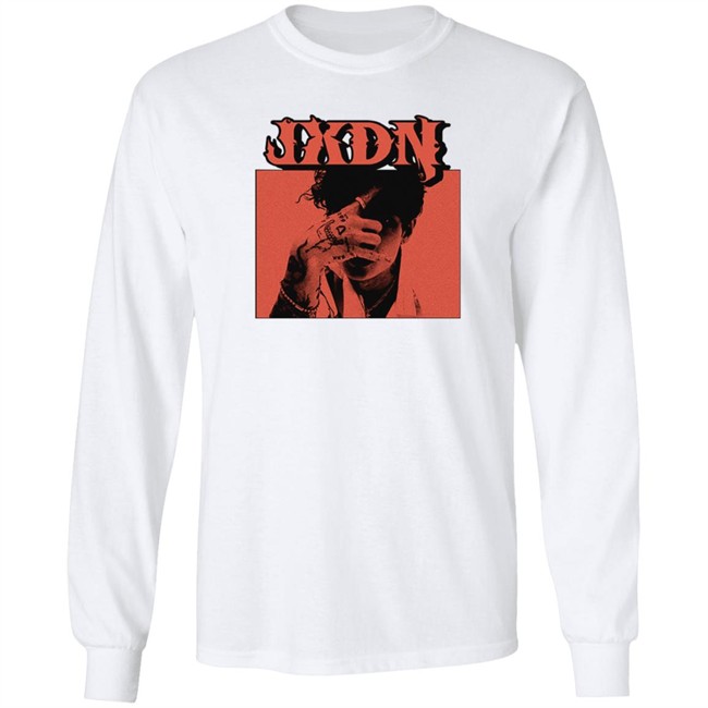 Jxdn Music Merch Red Photo Tee Shirt Danh - Jxdn Music Merch Red Photo Tee Shirt