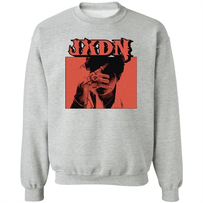 Jxdn Music Merch Red Photo Tee Shirt Danh - Jxdn Music Merch Red Photo Tee Shirt