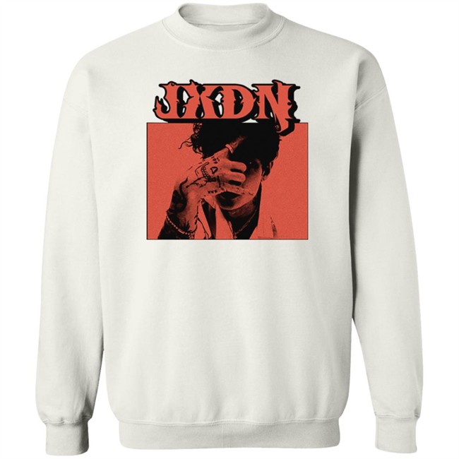 Jxdn Music Merch Red Photo Tee Shirt Danh - Jxdn Music Merch Red Photo Tee Shirt