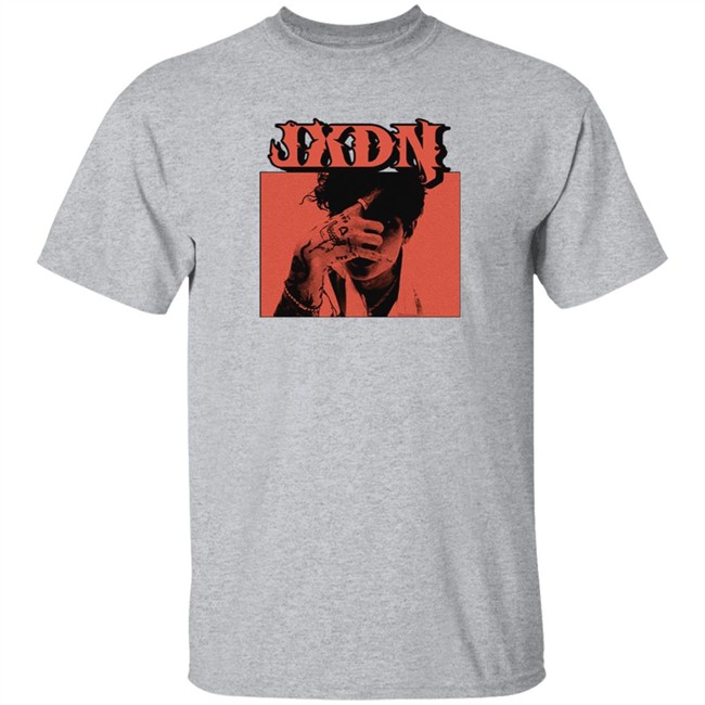 Jxdn Music Merch Red Photo Tee Shirt Danh - Jxdn Music Merch Red Photo Tee Shirt