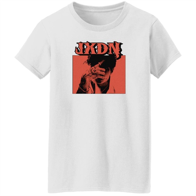 Jxdn Music Merch Red Photo Tee Shirt Danh - Jxdn Music Merch Red Photo Tee Shirt