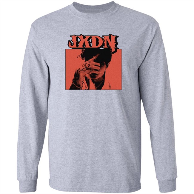 Jxdn Music Merch Red Photo Tee Shirt Danh - Jxdn Music Merch Red Photo Tee Shirt