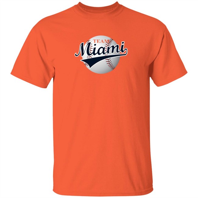 Nick Castellanos Shirts Team Miami Shirt Orange Nick Castellanos Shirts Team Miami Shirt Orange