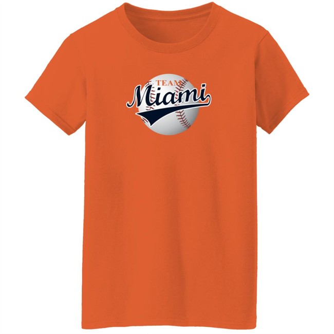 Nick Castellanos Shirts Team Miami Shirt Orange Danh - Nick Castellanos Shirts Team Miami Shirt Orange