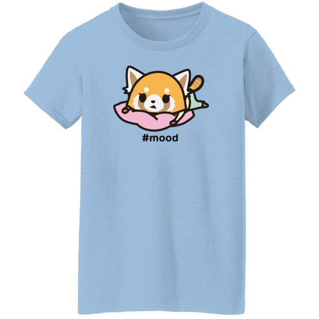 Aggretsuko Mood Stressed Out Camiseta Shirt Sanrio Nhung - Aggretsuko Mood Stressed Out Camiseta Shirt Sanrio
