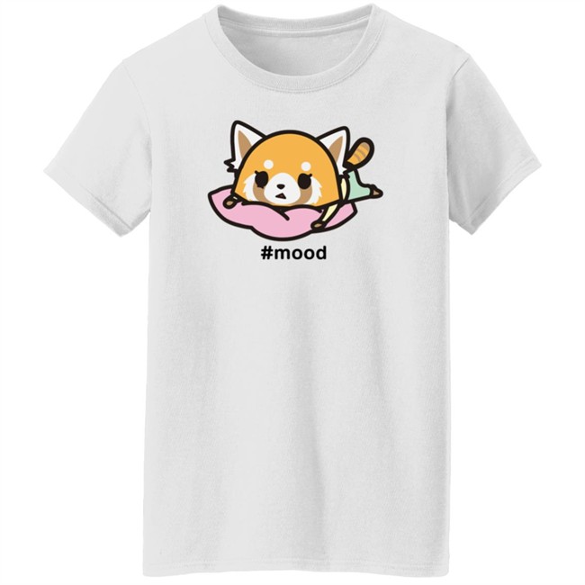 Aggretsuko Mood Stressed Out Camiseta Shirt Sanrio Nhung - Aggretsuko Mood Stressed Out Camiseta Shirt Sanrio