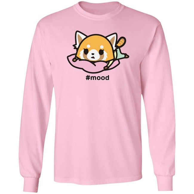 Aggretsuko Mood Stressed Out Camiseta Shirt Sanrio Nhung - Aggretsuko Mood Stressed Out Camiseta Shirt Sanrio