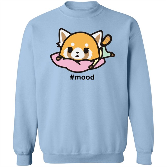 Aggretsuko Mood Stressed Out Camiseta Shirt Sanrio Nhung - Aggretsuko Mood Stressed Out Camiseta Shirt Sanrio