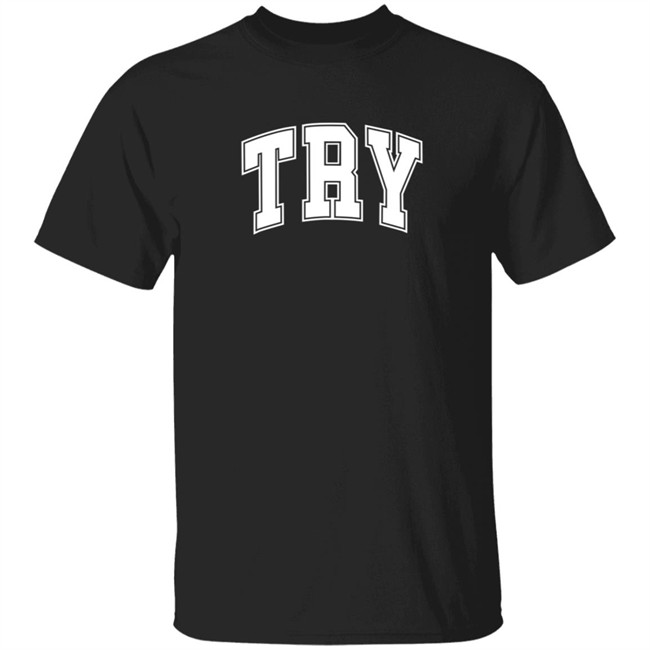 Try Guys Merch Try Black Long Sleeve Shirt Danh - Try Guys Merch Try Black Long Sleeve Shirt