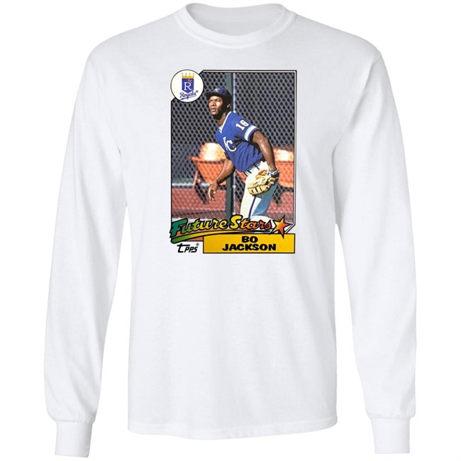 Homage Store 1987 Topps Future Stars Bo Jackson Royals Shirt Nhung - Homage Store 1987 Topps Future Stars Bo Jackson Royals Shirt
