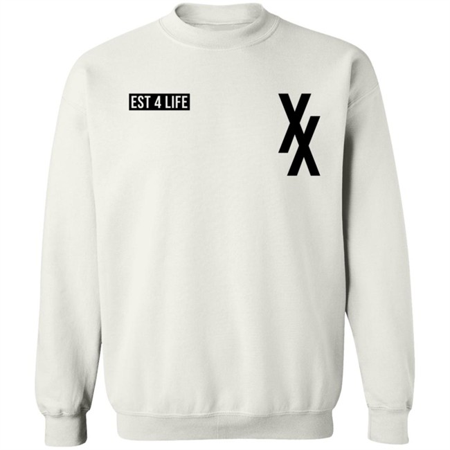 Mgk Tour Merch Custom Est 4 Life Pastel Blue Hoodie Danh - Mgk Tour Merch Custom Est 4 Life Pastel Blue Hoodie