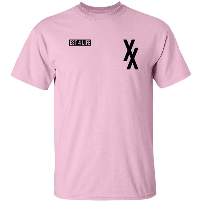Mgk Tour Merch Custom Est 4 Life Pastel Blue Hoodie Danh - Mgk Tour Merch Custom Est 4 Life Pastel Blue Hoodie