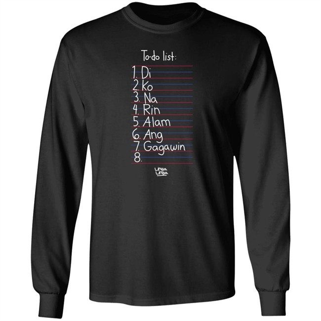 Linya Linya Shop To Do List Shirt Arshie Larga Linya Linya Shop To Do List Shirt Arshie Larga